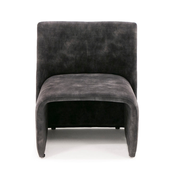 Modern Jarvis Accent Dark Grey Fabric Chair