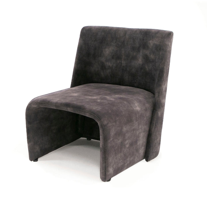 Modern Jarvis Accent Dark Grey Fabric Chair