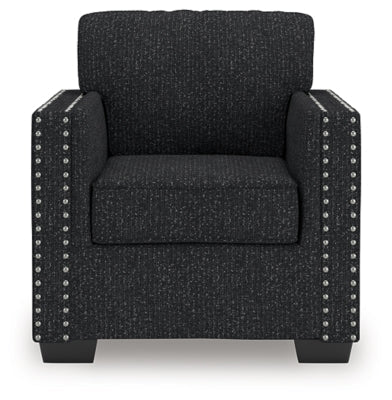 Jasmine Peaks Chair - Black Arm Chair modern furniture Contempo Furniture