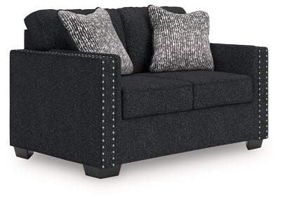 Jasmine Peaks Loveseat - Black Stationary Loveseat modern furniture Contempo Furniture