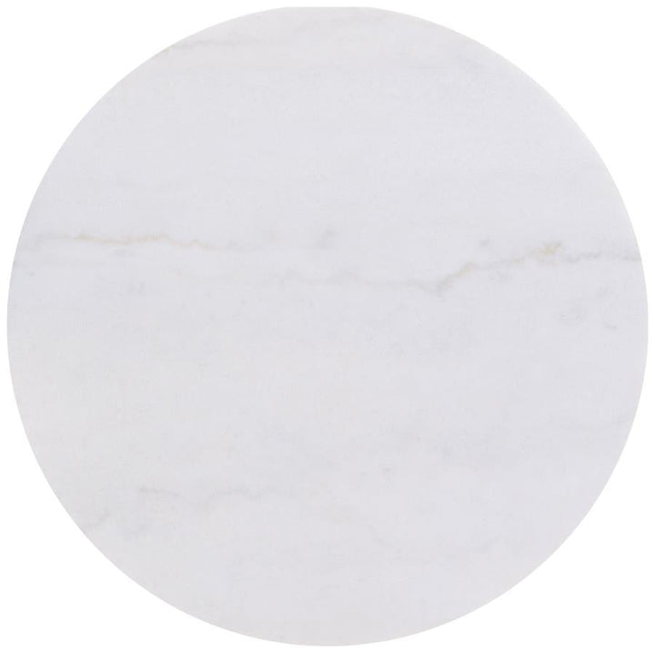 Jason 2 - Piece Round Marble Coffee And End Table Set Charcoal Coffee Table Set modern furniture Contempo Furniture