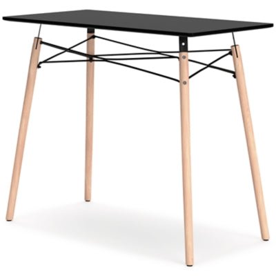 Jaspeni Home Office Desk - Black Computer Desks modern furniture Contempo Furniture
