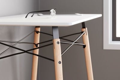 Jaspeni Home Office Desk - White Computer Desks modern furniture Contempo Furniture