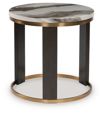 Jazmore End Table - Dark Brown End Table modern furniture Contempo Furniture