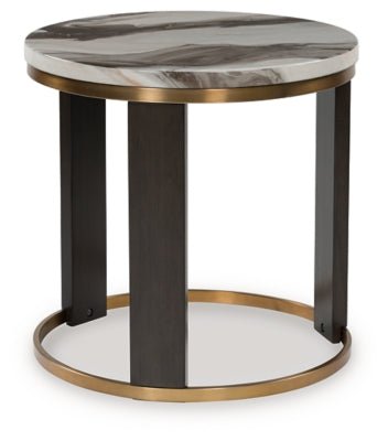 Jazmore End Table - Dark Brown End Table modern furniture Contempo Furniture