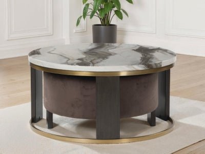 Jazmore Nesting Coffee Table (Set of 2) - Dark Brown Nesting Table modern furniture Contempo Furniture