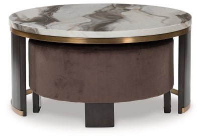 Jazmore Nesting Coffee Table (Set of 2) - Dark Brown Nesting Table modern furniture Contempo Furniture