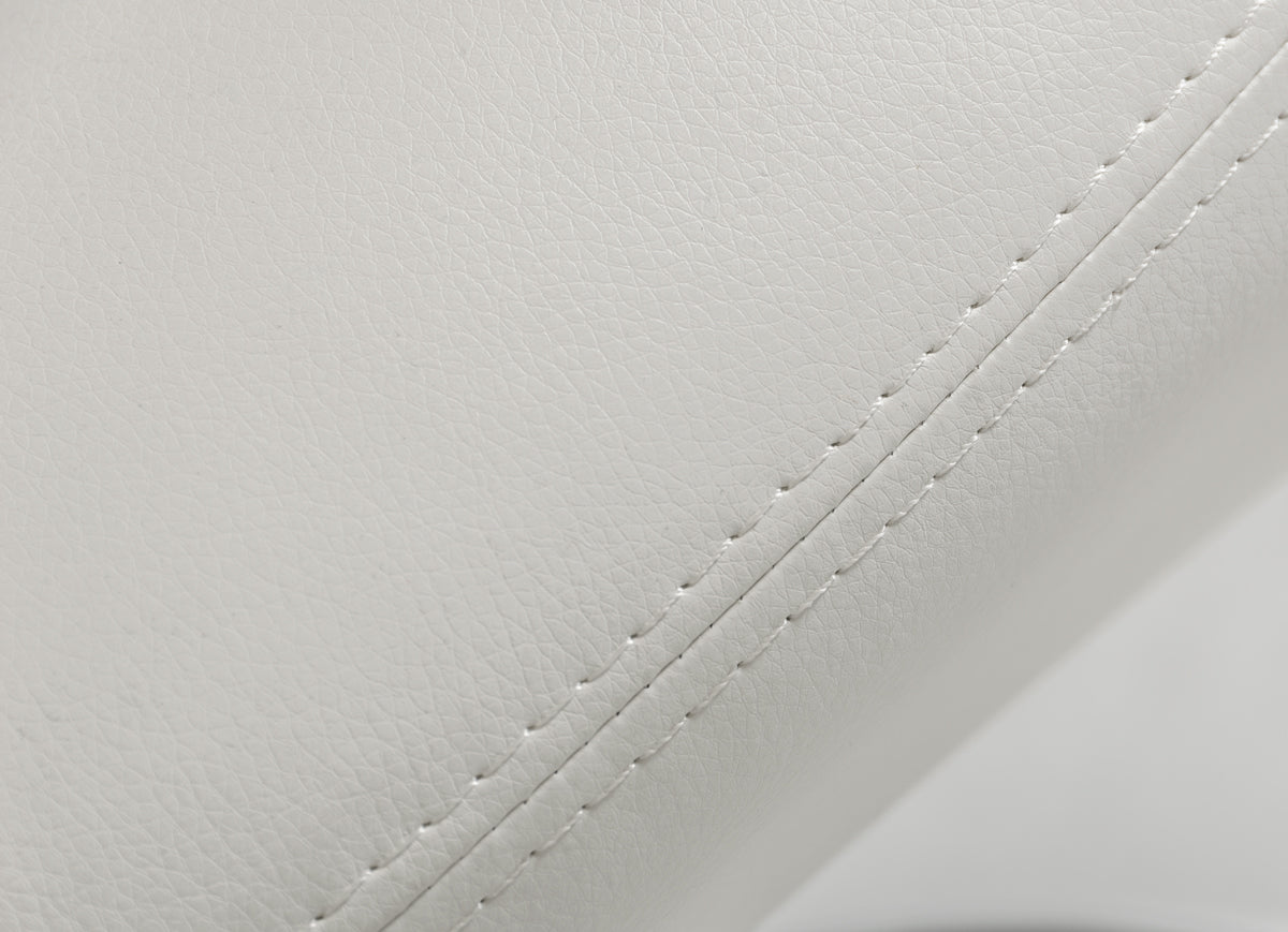 Penn - Modern White Leatherette Dining Chair (Set of 2)