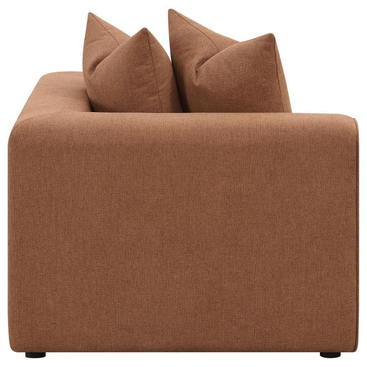 Jennifer - Upholstered Corner Chair - Terracotta Corners modern furniture Contempo Furniture