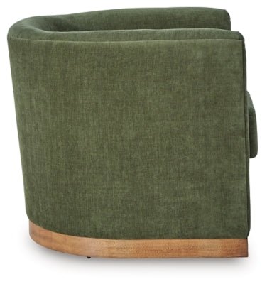 Jersonlow Swivel Accent Chair - Green Swivel Chair modern furniture Contempo Furniture