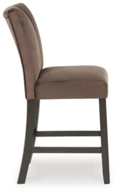 Jeshina Counter Height Barstool - Dark Brown Stool Set modern furniture Contempo Furniture