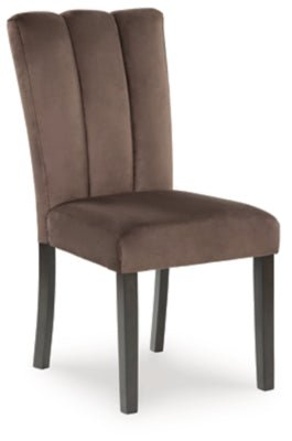 Jeshina Dining Chair - Dark Brown Chair Set modern furniture Contempo Furniture