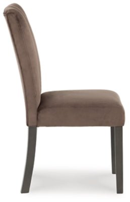 Jeshina Dining Chair - Dark Brown Chair Set modern furniture Contempo Furniture