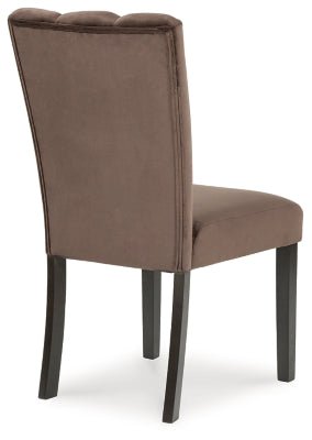 Jeshina Dining Chair - Dark Brown Chair Set modern furniture Contempo Furniture