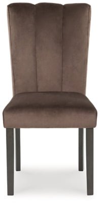 Jeshina Dining Chair - Dark Brown Chair Set modern furniture Contempo Furniture