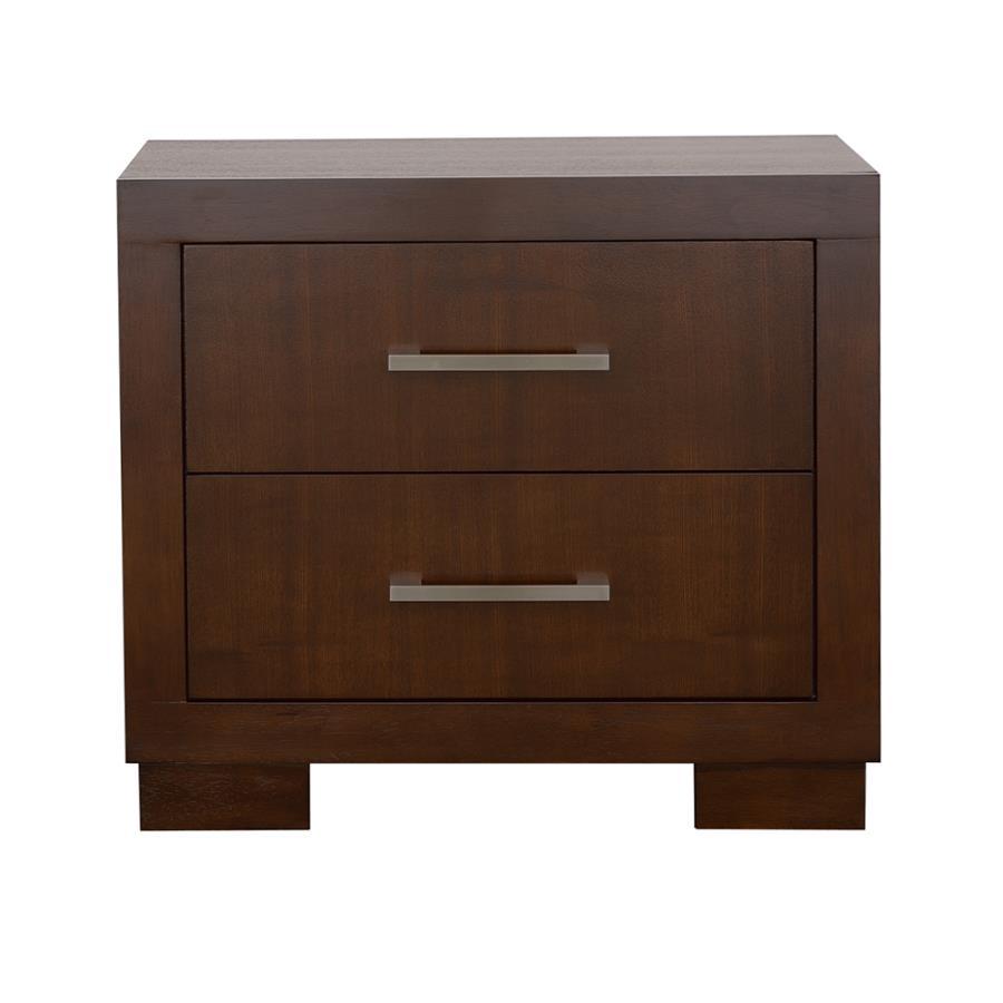 Jessica - 2 - Drawer Nightstand - Cappuccino Accent Nightstand modern furniture Contempo Furniture