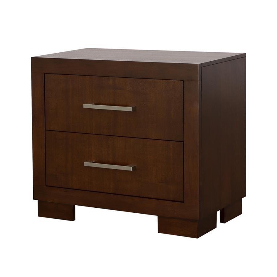 Jessica - 2 - Drawer Nightstand - Cappuccino Accent Nightstand modern furniture Contempo Furniture
