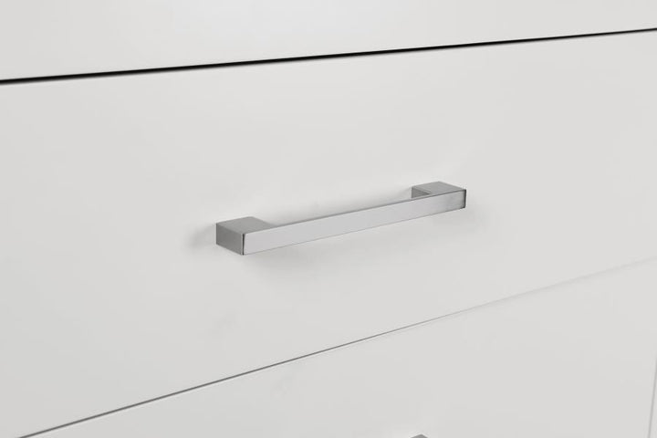 Jessica - 2 - Drawer Nightstand - Cream White Accent Nightstand modern furniture Contempo Furniture