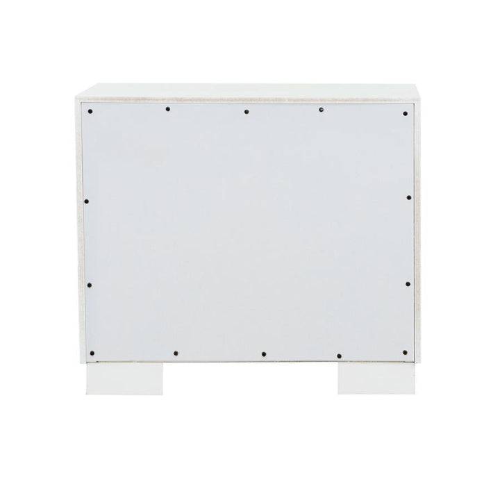 Jessica - 2 - Drawer Nightstand - Cream White Accent Nightstand modern furniture Contempo Furniture