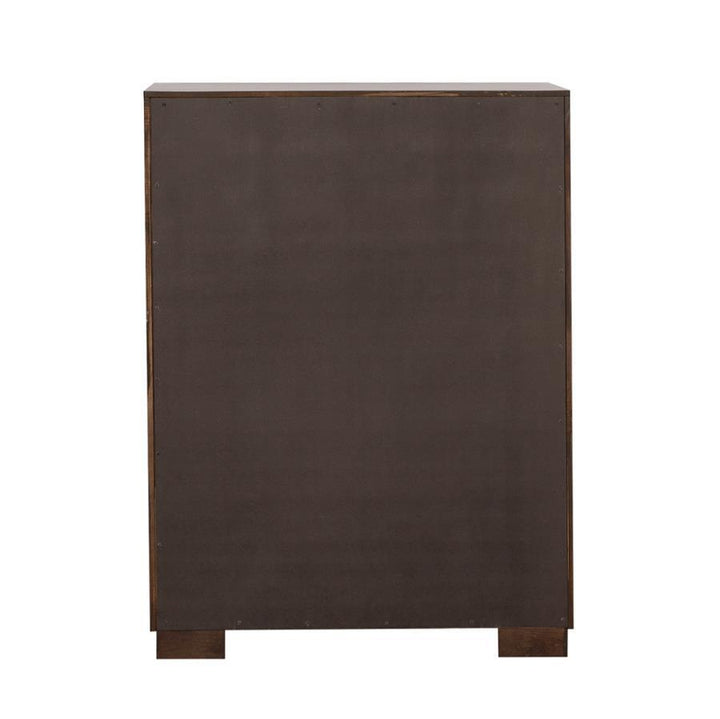 Jessica - 5 - Drawer Bedroom Chest - Cappuccino Accent Chest modern furniture Contempo Furniture