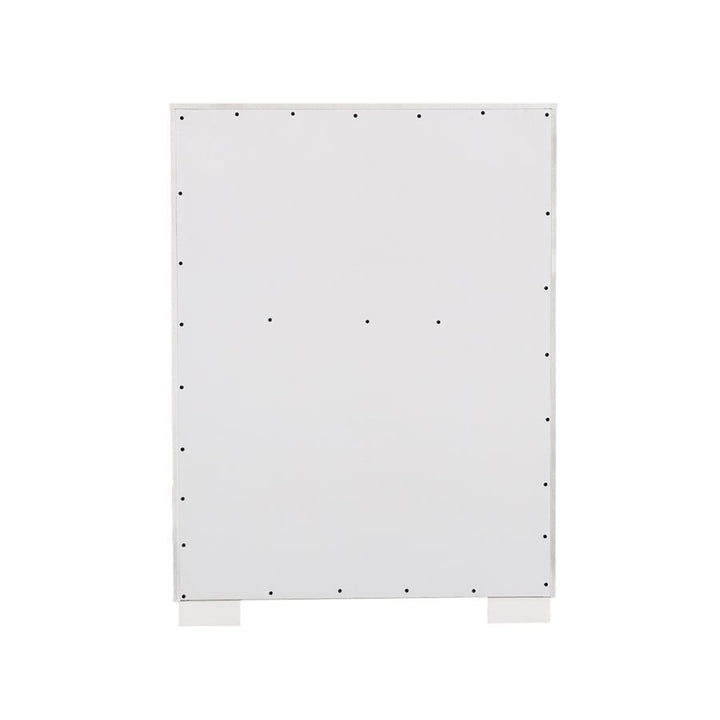 Jessica - 5 - Drawer Bedroom Chest - Cream White Accent Chest modern furniture Contempo Furniture