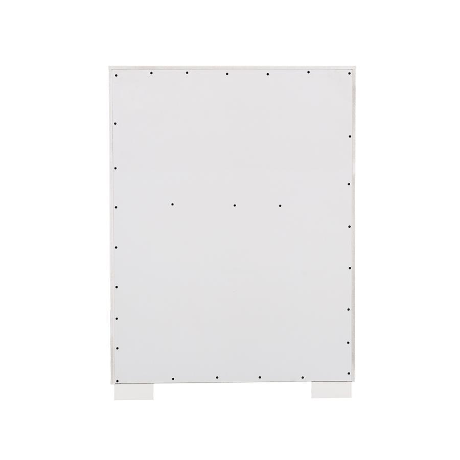 Jessica - 5 - Drawer Bedroom Chest - Cream White Accent Chest modern furniture Contempo Furniture