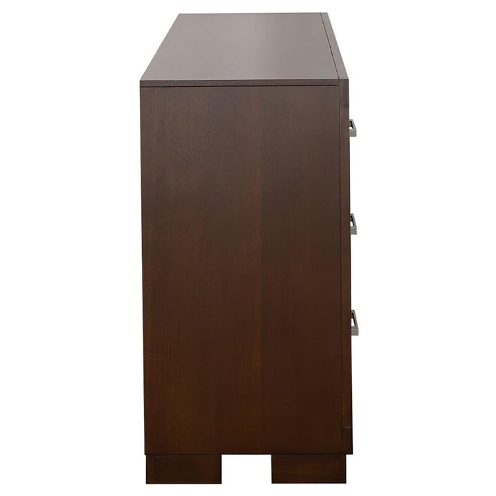 Jessica - 6 - Drawer Dresser - Cappuccino Dressers modern furniture Contempo Furniture