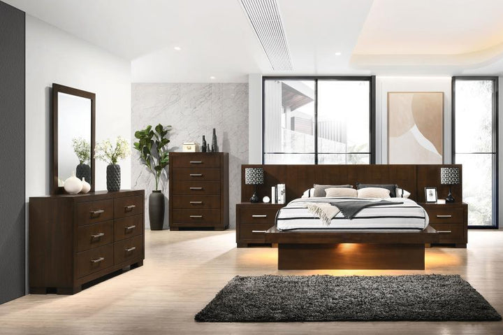 Jessica - 6 - Drawer Dresser - Cappuccino Dressers modern furniture Contempo Furniture