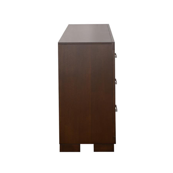 Jessica - 6 - Drawer Dresser - Cappuccino Dressers modern furniture Contempo Furniture
