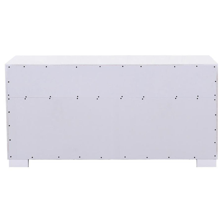Jessica - 6 - Drawer Dresser - Cream White Dressers modern furniture Contempo Furniture