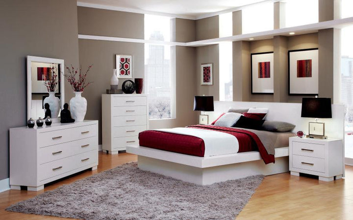 Jessica - 6 - Drawer Dresser - Cream White Dressers modern furniture Contempo Furniture