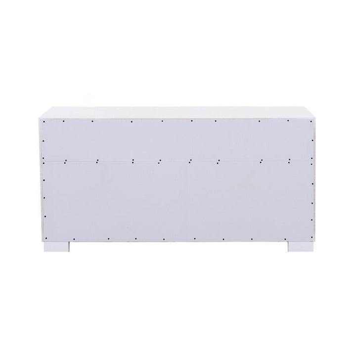 Jessica - 6 - Drawer Dresser - Cream White Dressers modern furniture Contempo Furniture