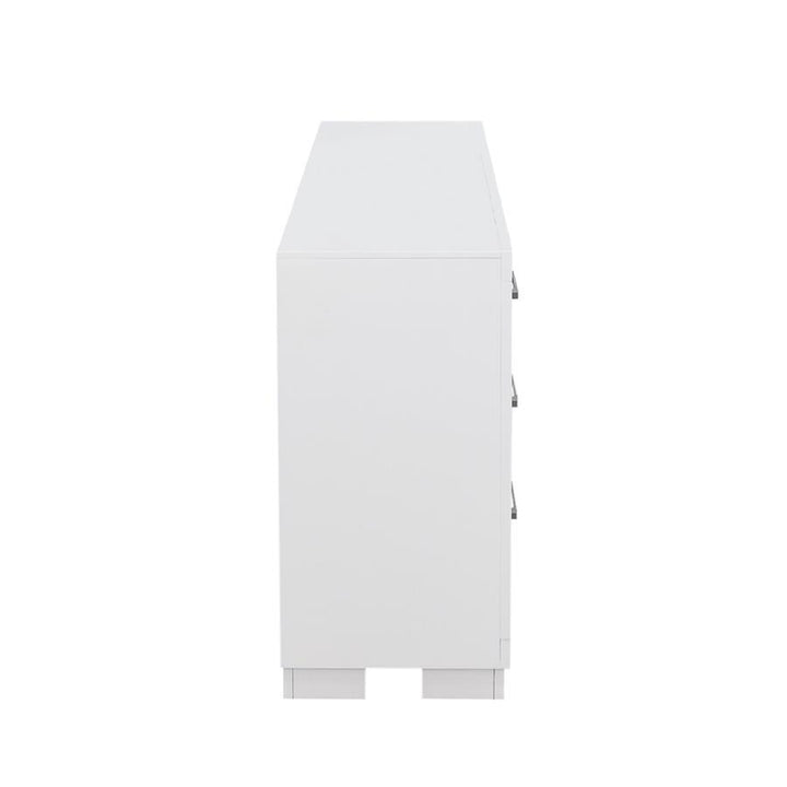 Jessica - 6 - Drawer Dresser - Cream White Dressers modern furniture Contempo Furniture