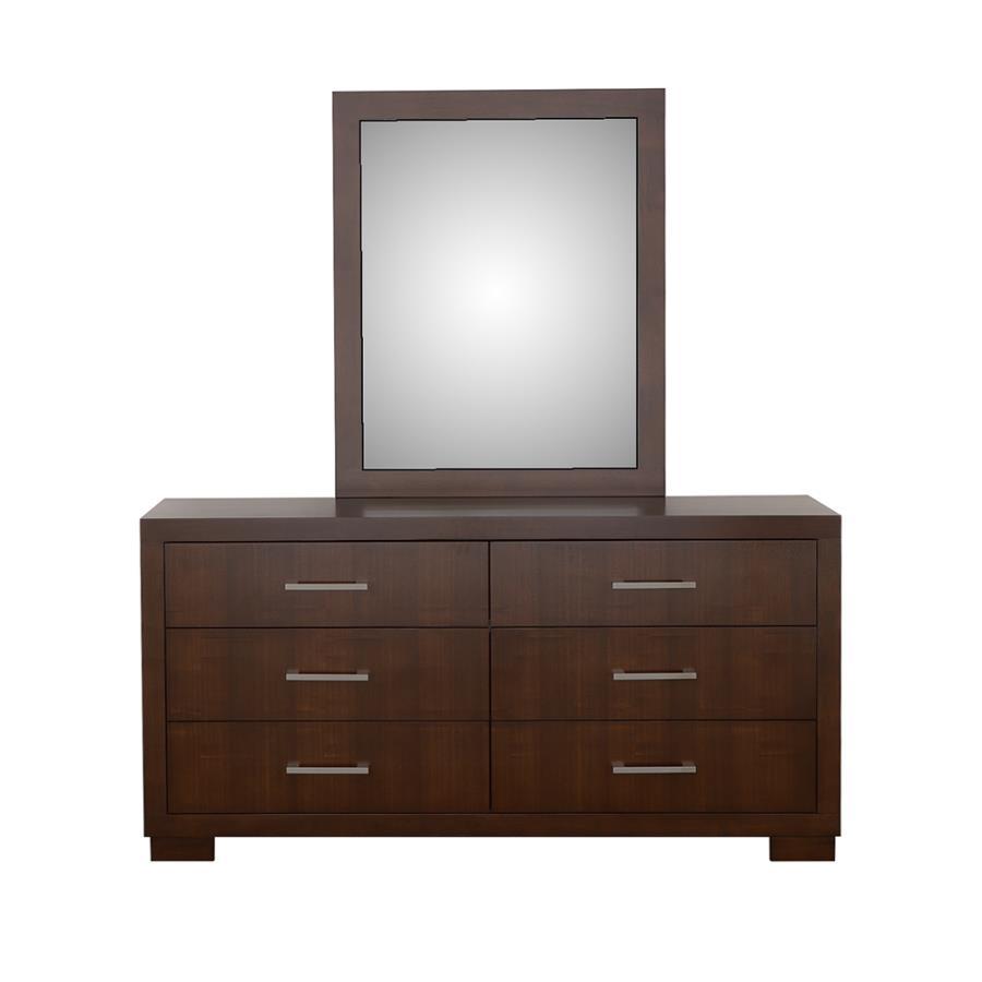 Jessica - Dresser Mirror - Cappuccino Mirror modern furniture Contempo Furniture