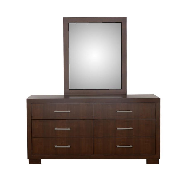 Jessica - Dresser Mirror - Cappuccino Mirror modern furniture Contempo Furniture