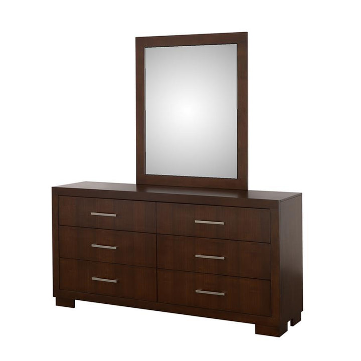 Jessica - Dresser Mirror - Cappuccino Mirror modern furniture Contempo Furniture