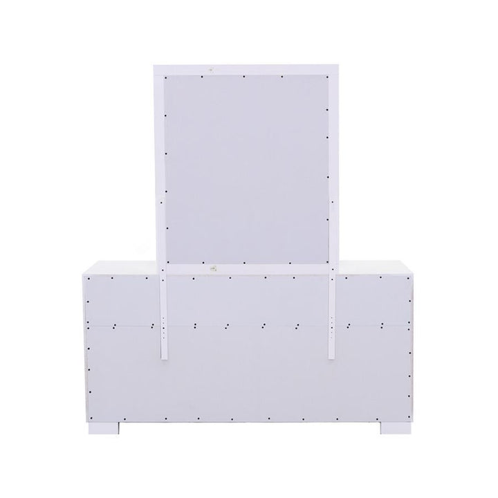 Jessica - Dresser Mirror - Cream White Mirror modern furniture Contempo Furniture