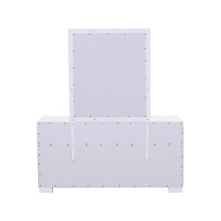 Jessica - Dresser Mirror - Cream White Mirror modern furniture Contempo Furniture