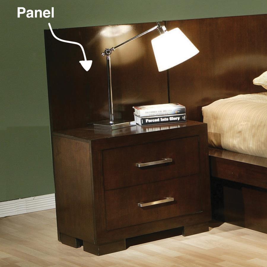 Jessica - Wood Bed Panels (Set of 2) - Cappuccino Accent Nightstand modern furniture Contempo Furniture