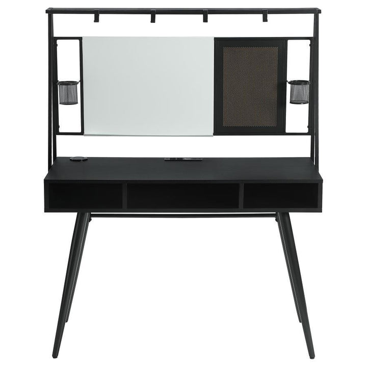 Jessie - Writing Desk With Whiteboard And USB - Black Writing Desk modern furniture Contempo Furniture