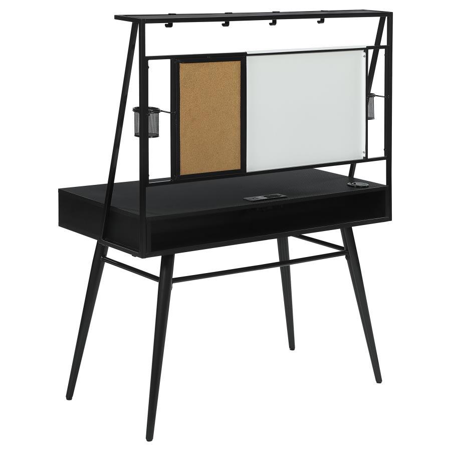 Jessie - Writing Desk With Whiteboard And USB - Black Writing Desk modern furniture Contempo Furniture