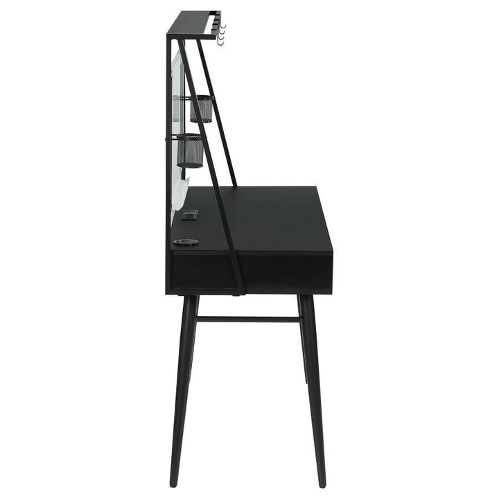 Jessie - Writing Desk With Whiteboard And USB - Black Writing Desk modern furniture Contempo Furniture