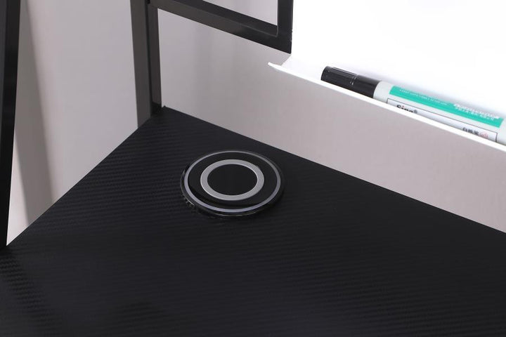 Jessie - Writing Desk With Whiteboard And USB - Black Writing Desk modern furniture Contempo Furniture