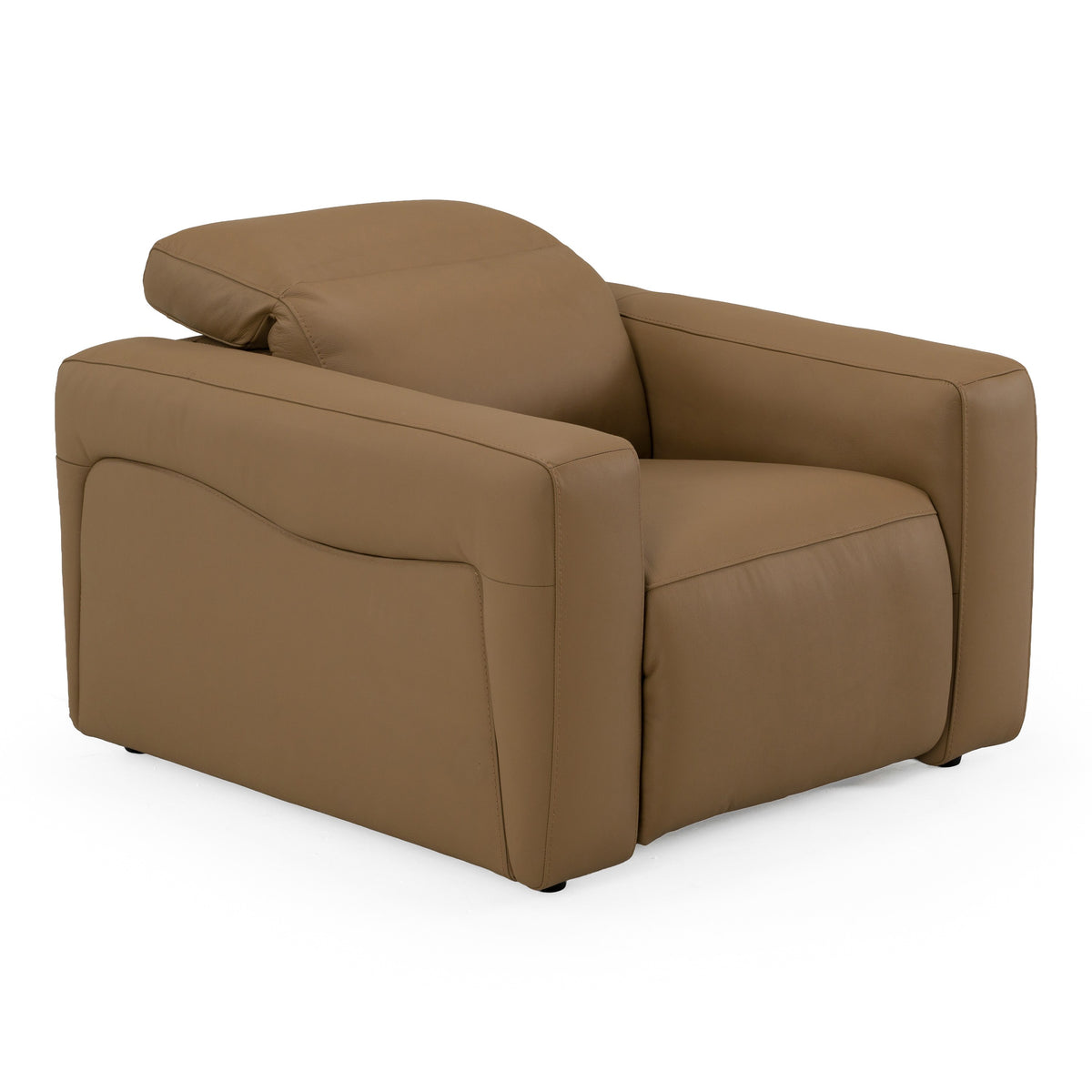 Jessop - Modern Brown Leather Recliner Chair