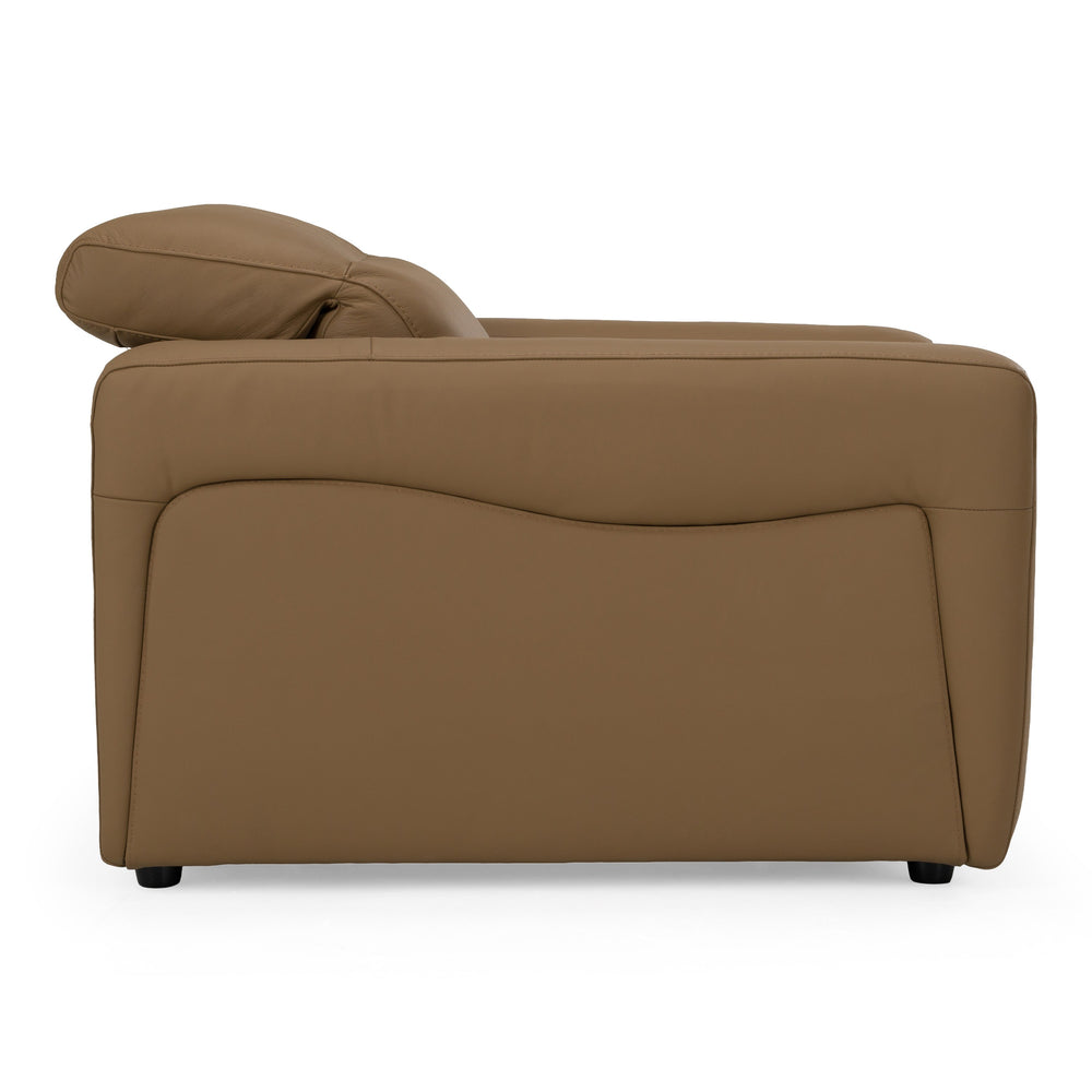 Jessop - Modern Brown Leather Recliner Chair