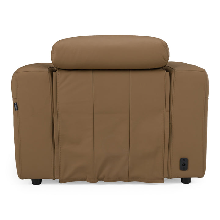Jessop - Modern Brown Leather Recliner Chair