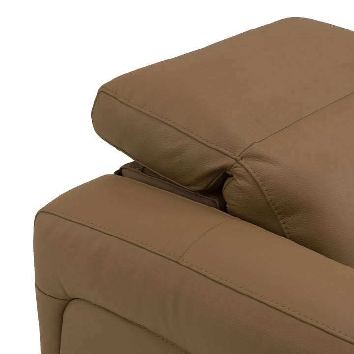 Jessop - Modern Brown Leather Recliner Chair