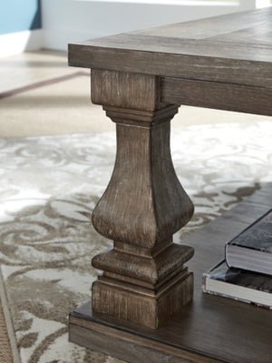 Johnelle Coffee Table - Gray Cocktail Table modern furniture Contempo Furniture