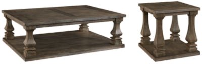 Johnelle Coffee Table - Gray Cocktail Table modern furniture Contempo Furniture
