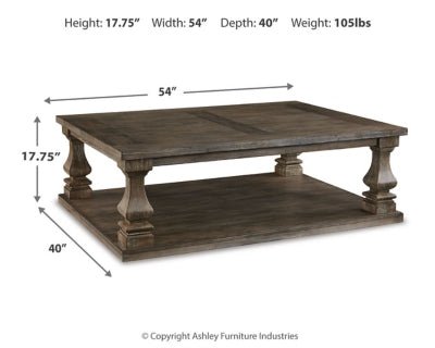 Johnelle Coffee Table - Gray Cocktail Table modern furniture Contempo Furniture